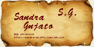 Sandra Gnjato vizit kartica